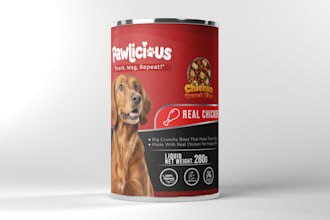 design amazon private label pet treat packaging