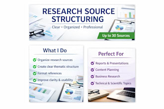 structure and organize your research sources for clarity