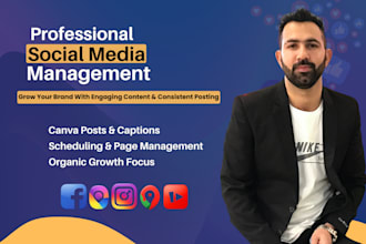 manage your instagram, facebook and pinterest with engaging canva content