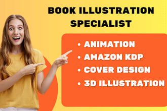 colourful 3d illustration animation  and cover design
