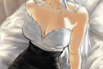draw a detailed character illustration