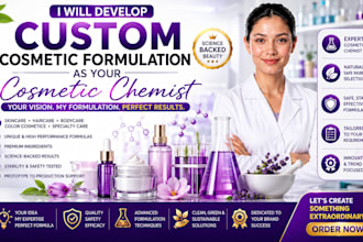develop custom cosmetic formulation as your cosmetic chemist