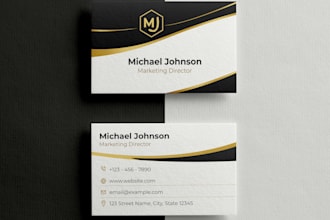 design a luxury business card