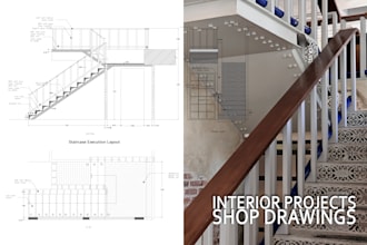 create interior shop drawings, furniture and joinery 2d autocad details