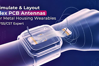 simulate layout flex pcb antennas for metal housing wearables device