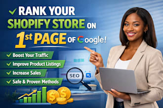do shopify store SEO optimization for 1st page google ranking