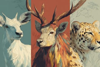 make a lineart vector of your pet or any animals