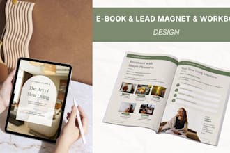 design professional lead magnet, ebook and workbook