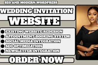 wedding invitation website, digital wedding invitation, online wedding invite