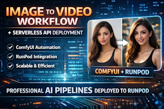 create image to video comfyui workflow and deploy serverless api into runpod