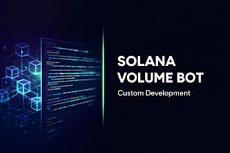 create solana volume bot for moonshot, solana holder bot, solana volume bot