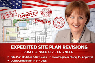do city permit civil and structural engineer drainage and grading plan and stamp