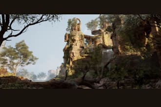 design 3d game environment in unity 3d or unreal engine5