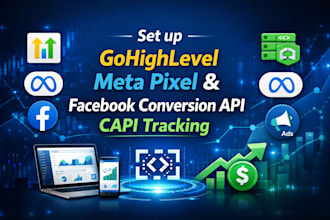 set up gohighlevel meta pixel and facebook conversion API capi tracking