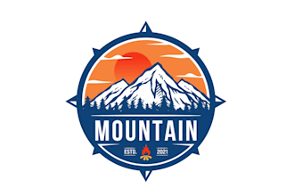 create awesome and gorgeous mountain logo design