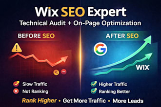 boost wix seo ranking with technical audit and onpage  optimization