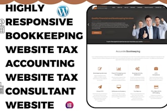 build bookkeeping website tax accounting website tax consultant website