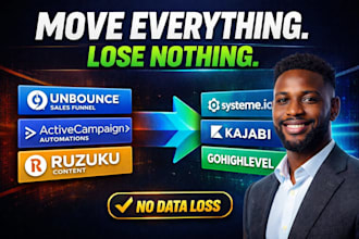 unbounce sales funnel activecampaign automations ruzuku content systeme io katra