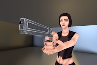 ps1,ps2,psx style,3d lowpoly in retro style,3d character,animated,game asset