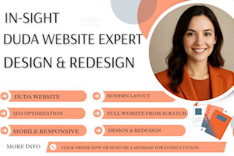 design duda website, duda website redesign, using duda website builder