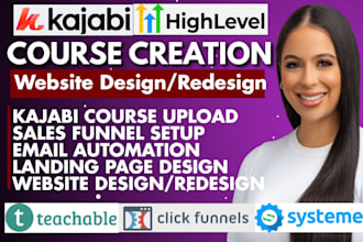 kajabi website design kajabi online course landing page kajabi sales funnel