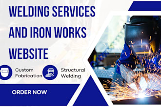design welding services, construction website, handyman website