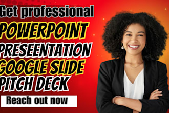 design or redesign pitch deck presentation powerpoint presentation google slide