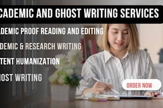 edit and proofread, academic and ghost writing