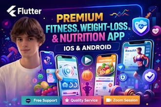 build a premium fitness, weight loss and nutrition mobile app in ios and android