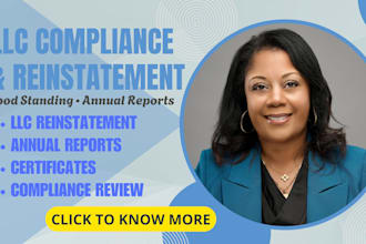 fix llc compliance reinstatement certificate of good standing annual report file