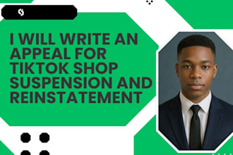 write an appeal for tiktok shop suspension and reinstatement