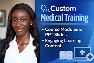 develop medical elearning curriculum and course materials