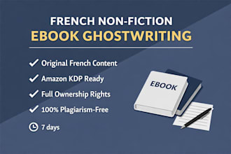 write a high quality french ebook