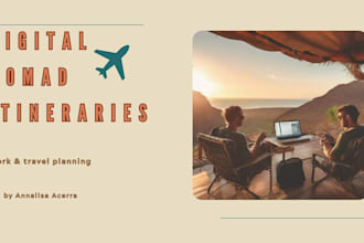 design digital nomad travel itineraries with coworking and coliving options