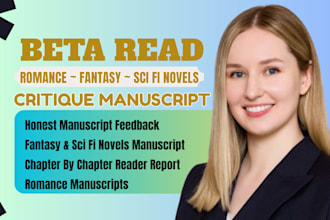 beta read and alpha read your sci fi romance honest written feedback critique