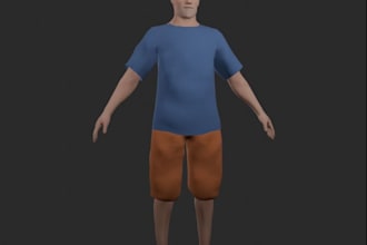 make low poly 3d character model psx,n64,ps1 in retro style,3d game caharacter