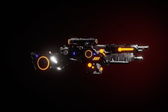 3d gun model, 3d weapon prop design, fps, tps weapon asset, gun mods, game art