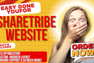 set up sharetribe marketplace website, sharetribe go flex landing page design