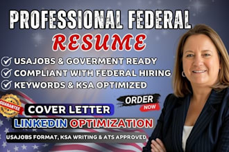 write a federal usajobs resume and cover letter for your target job