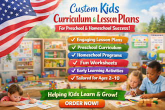 create custom kids curriculum and lesson plans for preschool and homeschool