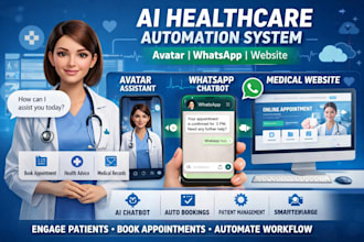 do ai healthcare app avatar assistant whatsapp chatbot medical website automate