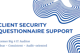 complete your security audit and compliance questionnaires