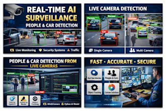 develop real time ai surveillance for people and car detection
