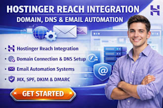 do hostinger reach website integration domain connection email automation dns