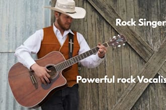 be your powerful male rock vocalist for rock song