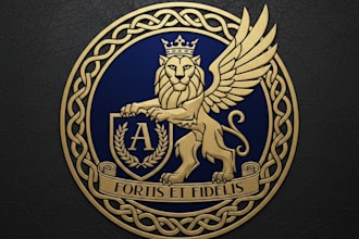 design a professional emblem logo for your brand
