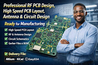 do rf pcb design, high speed pcb layout, antenna and circuit design