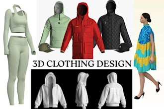 do 3d clothing design second life 3d model 3d garment clo 3d marvelous designer