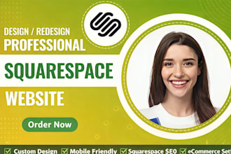 build squarespace website, squarespace design, squarespace redesign, figma