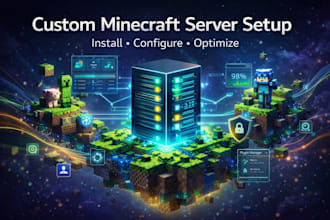create, set up, and configure a custom minecraft server